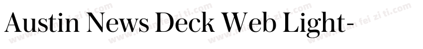 Austin News Deck Web Light字体转换